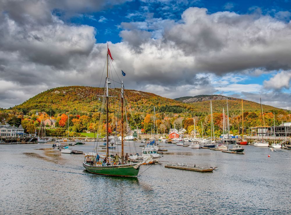 Camden Harbor Schooner Fall 2021 Art | Michael Blanchard Inspirational Photography - Crossroads Gallery