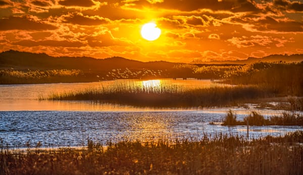 Chilmark Pond Fire And Ice Art | Michael Blanchard Inspirational Photography - Crossroads Gallery