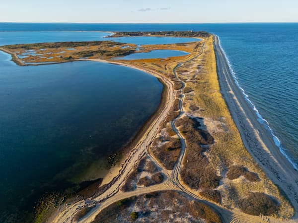 Chappy Drone Cape Poge Light Art | Michael Blanchard Inspirational Photography - Crossroads Gallery