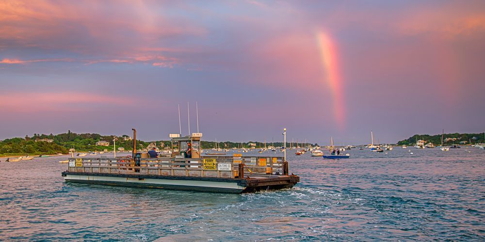 Chappy Ferry Rainbow Art | Michael Blanchard Inspirational Photography - Crossroads Gallery