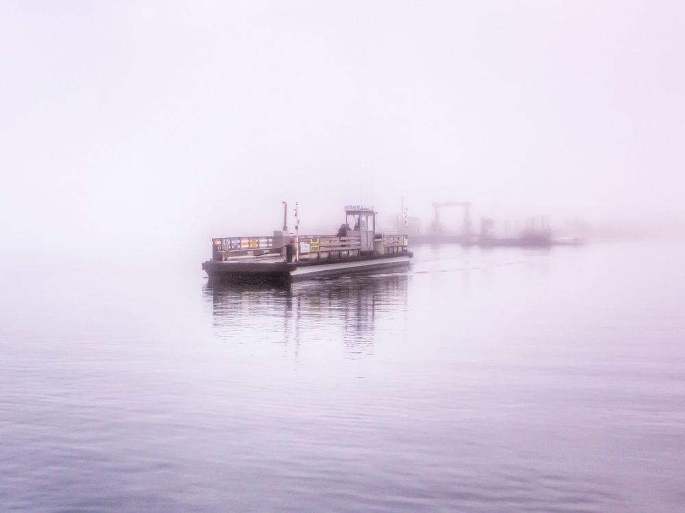 Chappy Ferry Fog Art | Michael Blanchard Inspirational Photography - Crossroads Gallery