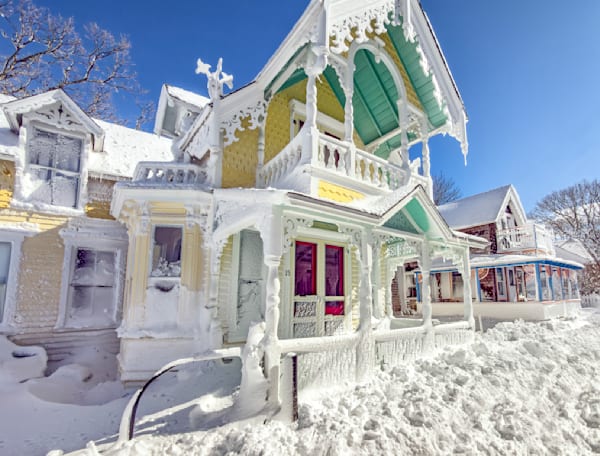 Frosted Cottage Blizzard Of 2026 Art | Michael Blanchard Inspirational Photography - Crossroads Gallery