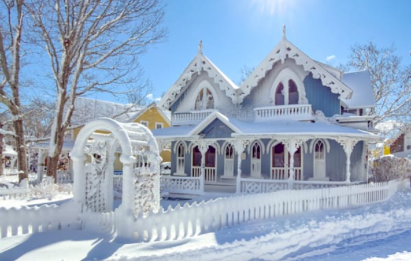 Frosted Cottage #2 Blizzard Of 2026 Art | Michael Blanchard Inspirational Photography - Crossroads Gallery