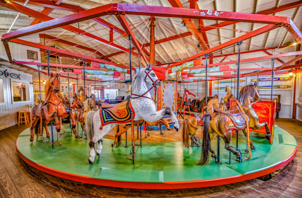 Flying Horses Carousel Panoramic Art | Michael Blanchard Inspirational Photography - Crossroads Gallery