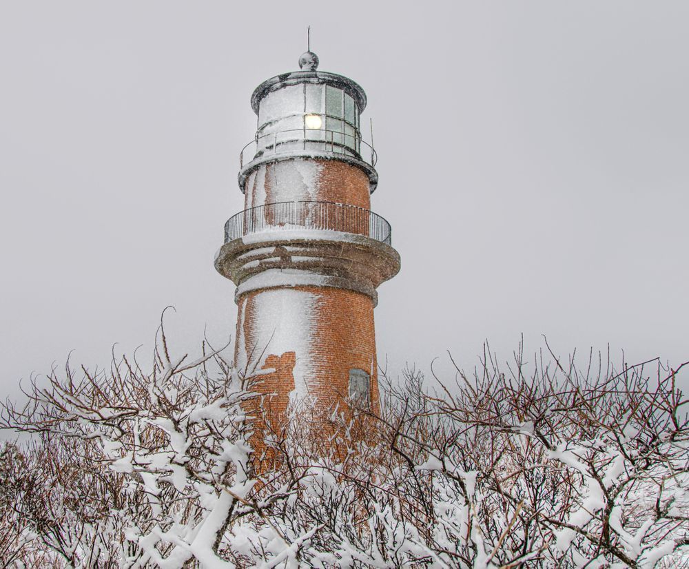 Gay Head Light Winter Snow Art | Michael Blanchard Inspirational Photography - Crossroads Gallery