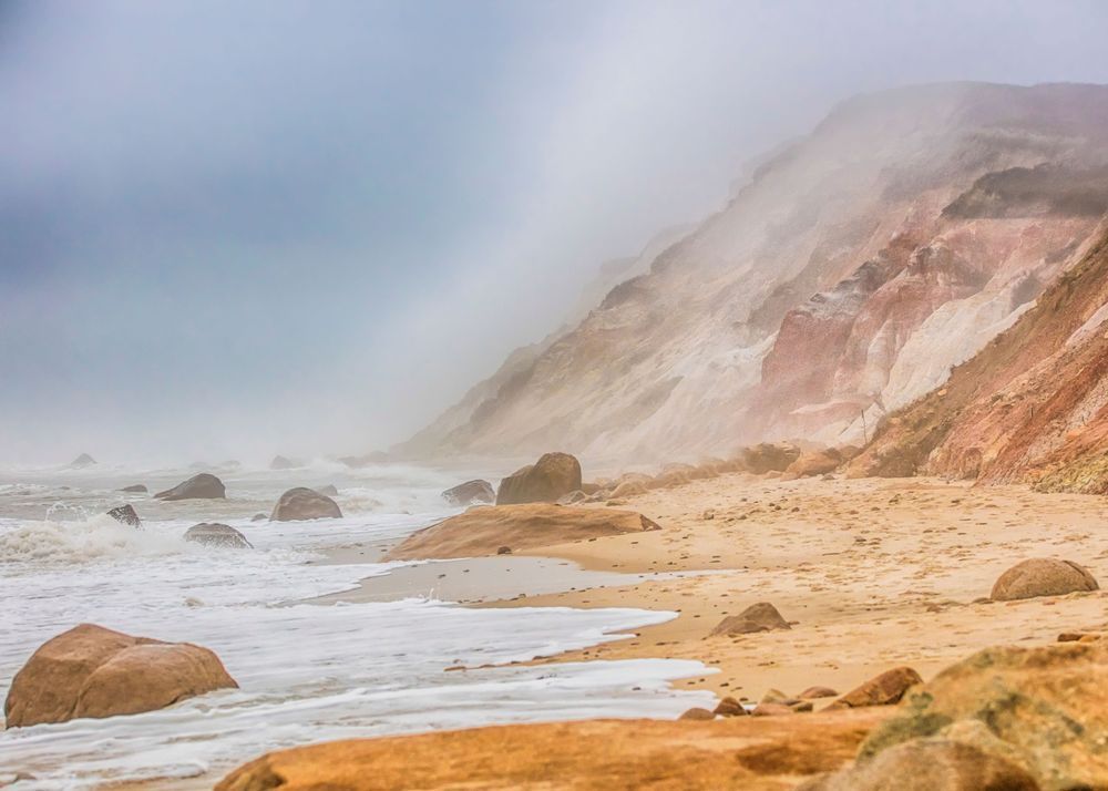 Gay Head Cliffs Fog Art | Michael Blanchard Inspirational Photography - Crossroads Gallery