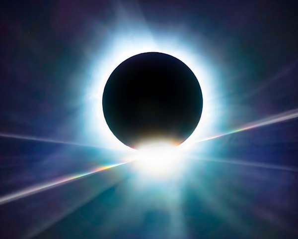 2024 Eclipse Diamond Ring Art | Michael Blanchard Inspirational Photography - Crossroads Gallery