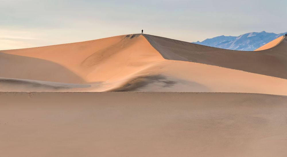 Death Valley Sand Dune Contemplation Art | Michael Blanchard Inspirational Photography - Crossroads Gallery