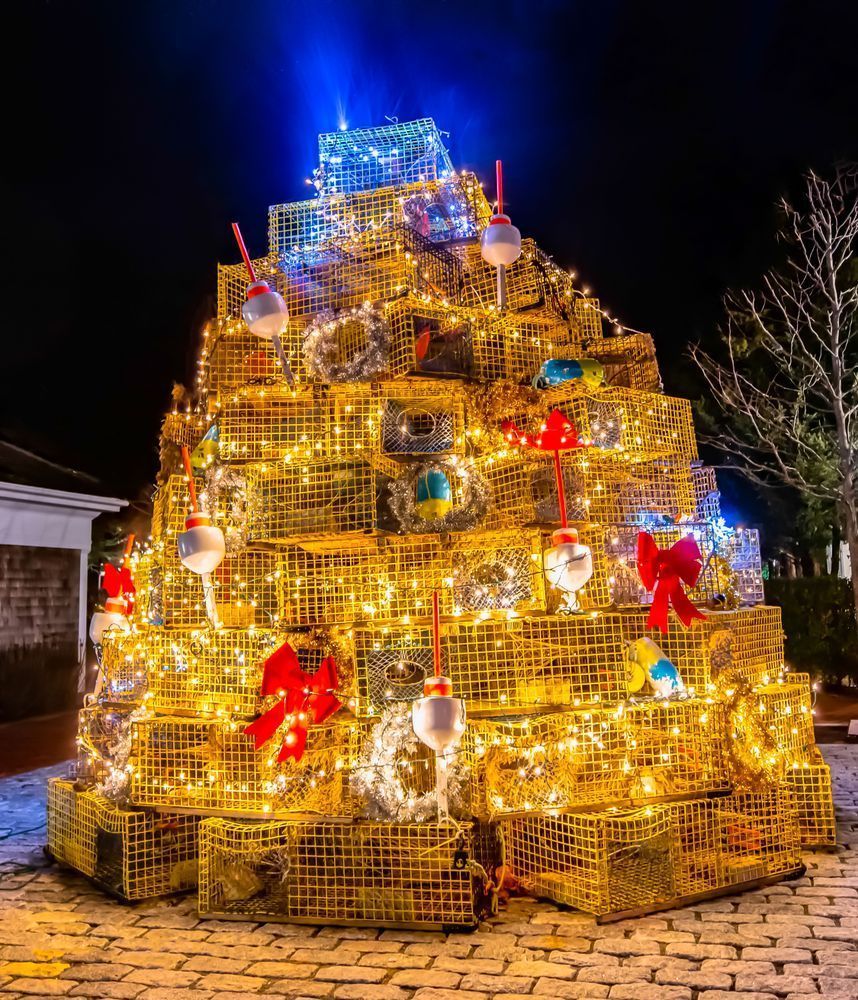 E Dgartown Lobster Pot Christmas 2022 Art | Michael Blanchard Inspirational Photography - Crossroads Gallery