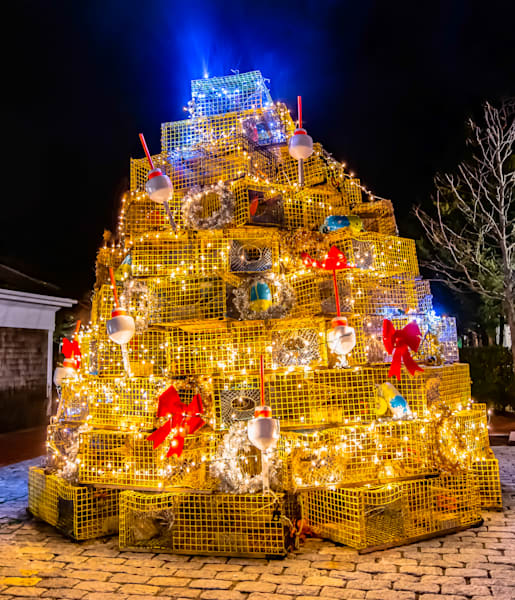E Dgartown Lobster Pot Christmas 2022 Art | Michael Blanchard Inspirational Photography - Crossroads Gallery