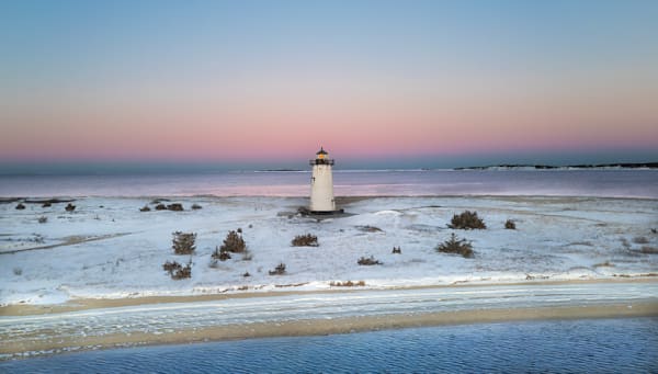 Edgartowm Light Snow And Ice Winter 2026 Art | Michael Blanchard Inspirational Photography - Crossroads Gallery