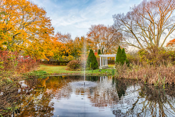 Edgartown Fall Fountain Art | Michael Blanchard Inspirational Photography - Crossroads Gallery