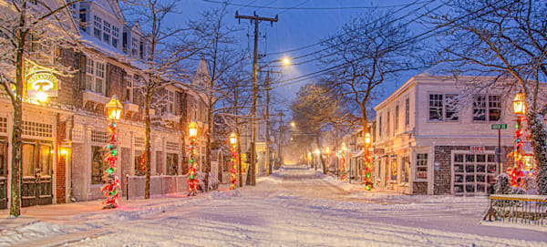 Edgartown Main Street Christmas 2022 Art | Michael Blanchard Inspirational Photography - Crossroads Gallery