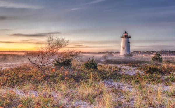 Edgartown Light Morning Mist Art | Michael Blanchard Inspirational Photography - Crossroads Gallery