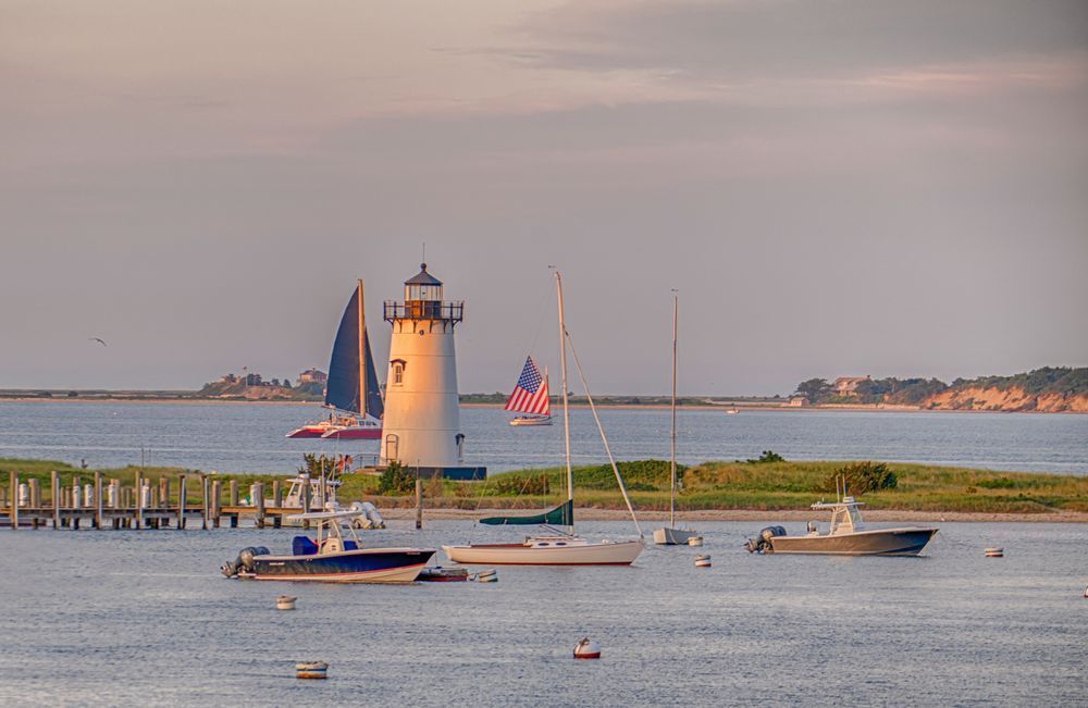 Edgartown Light Summer Sailboats Art | Michael Blanchard Inspirational Photography - Crossroads Gallery