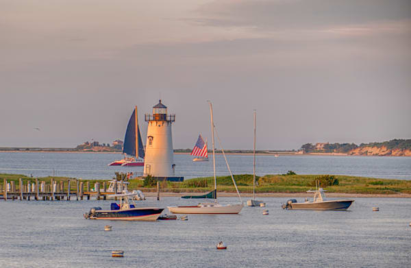 Edgartown Light Summer Sailboats Art | Michael Blanchard Inspirational Photography - Crossroads Gallery