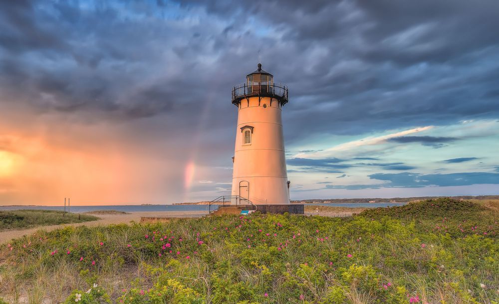 Edgartown Light Rainbow Roses Art | Michael Blanchard Inspirational Photography - Crossroads Gallery