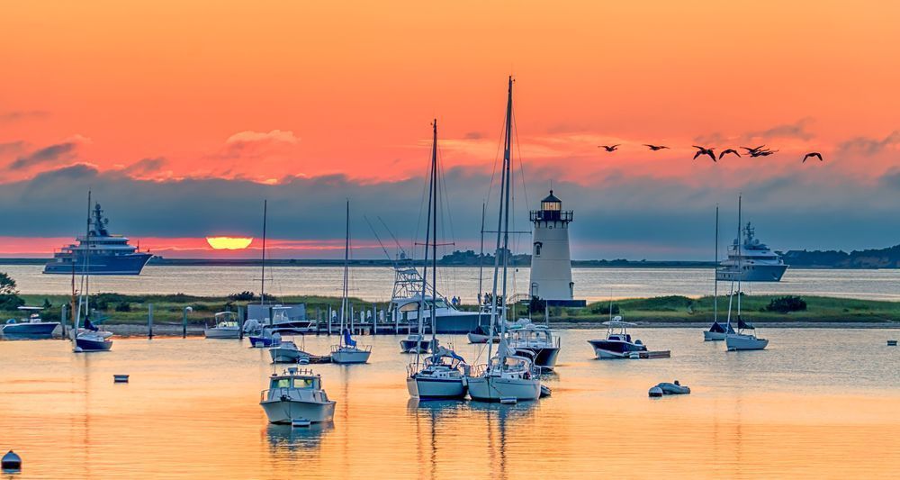 Edgartown Light Geese In Flight Art | Michael Blanchard Inspirational Photography - Crossroads Gallery
