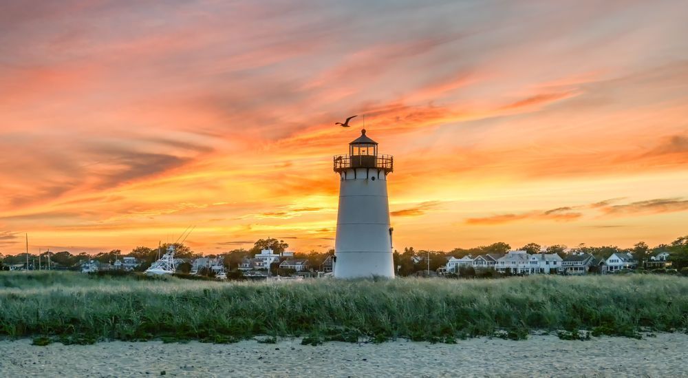 Edgartown Light Fall 2025 Sunset Art | Michael Blanchard Inspirational Photography - Crossroads Gallery