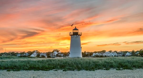 Edgartown Light Fall 2025 Sunset Art | Michael Blanchard Inspirational Photography - Crossroads Gallery