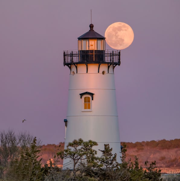 Edgartown Pink Moon Balcony Art | Michael Blanchard Inspirational Photography - Crossroads Gallery