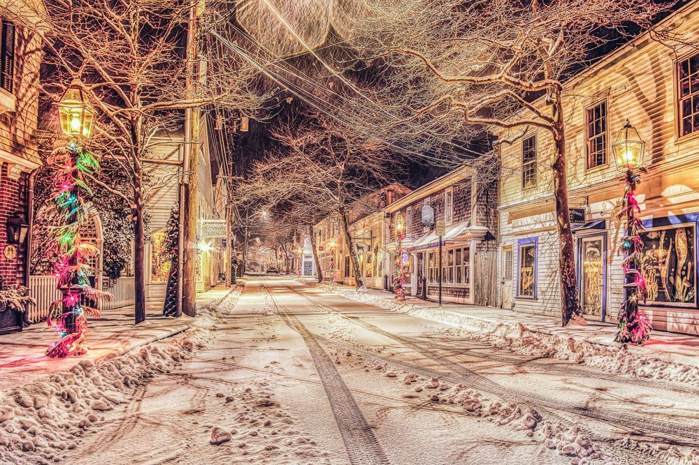 Edgartown Snow Art | Michael Blanchard Inspirational Photography - Crossroads Gallery