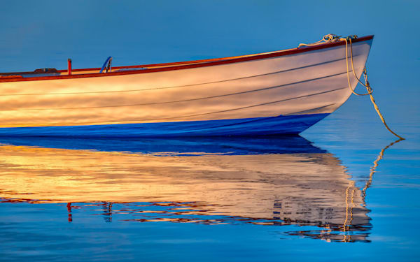 Eel Boat Summer Boat Reflection Art | Michael Blanchard Inspirational Photography - Crossroads Gallery