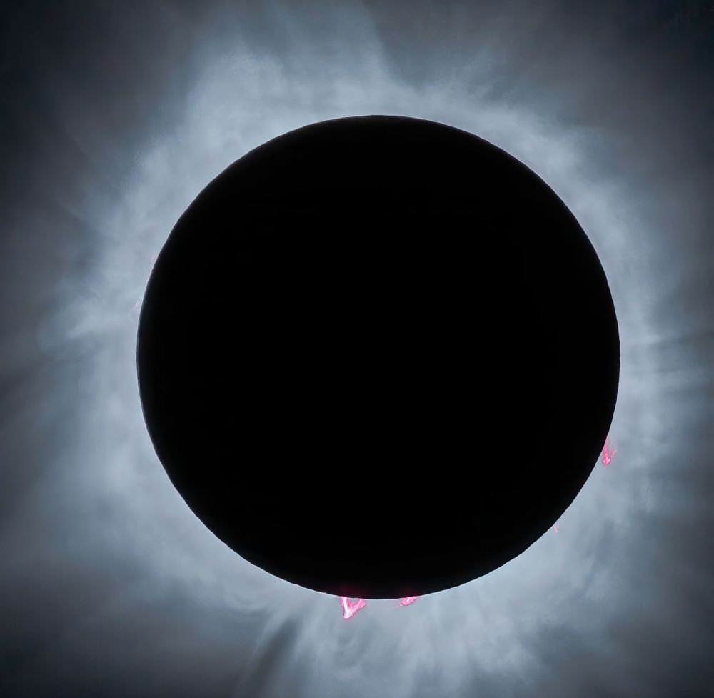 2024 Eclipse "Prominences" Art | Michael Blanchard Inspirational Photography - Crossroads Gallery