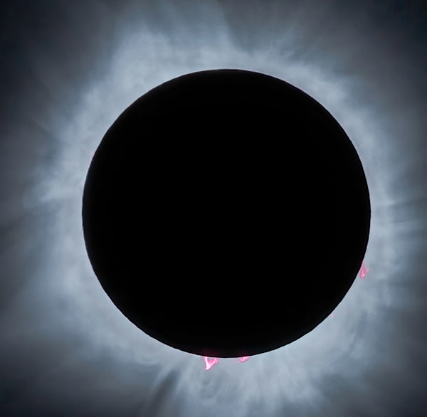 2024 Eclipse "Prominences" Art | Michael Blanchard Inspirational Photography - Crossroads Gallery