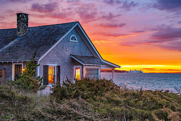 East Chop Sunset Light Art | Michael Blanchard Inspirational Photography - Crossroads Gallery