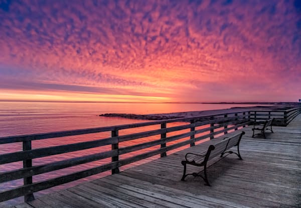 Jaws Bridge Winter Fire Sunrise Art | Michael Blanchard Inspirational Photography - Crossroads Gallery