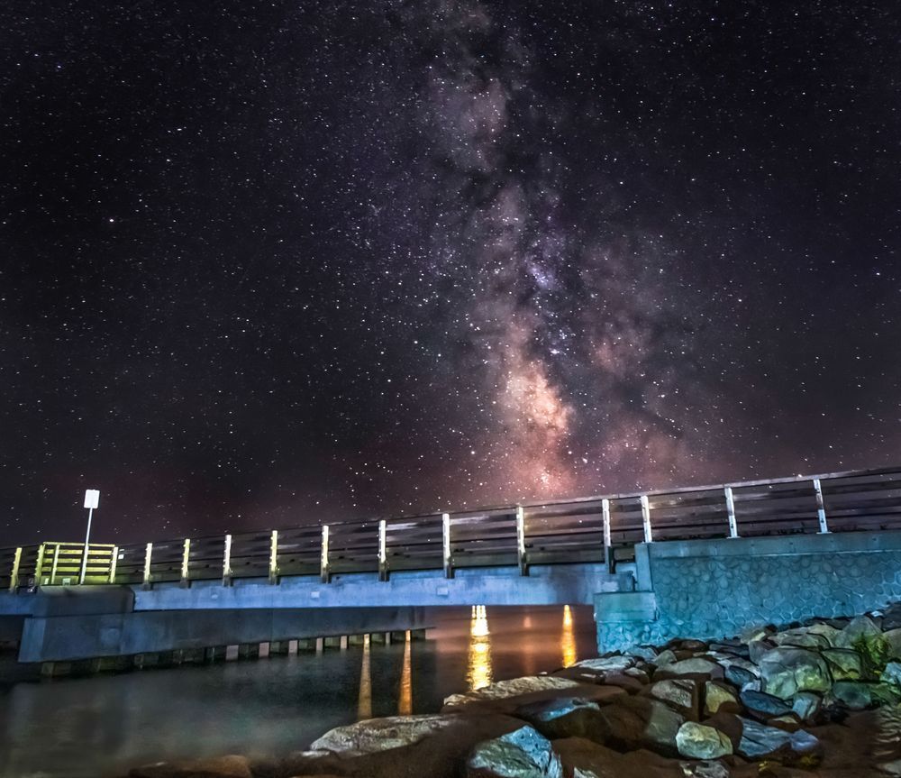 Jaws Bridge Milky Way Art | Michael Blanchard Inspirational Photography - Crossroads Gallery