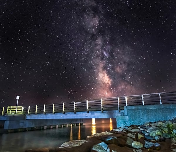 Jaws Bridge Milky Way Art | Michael Blanchard Inspirational Photography - Crossroads Gallery