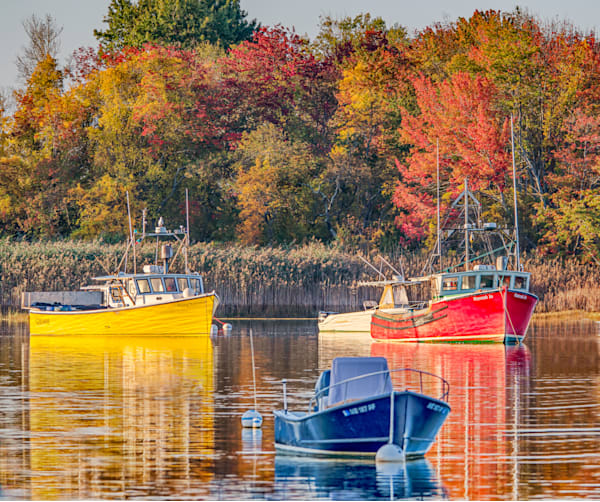 Kennebunk Maine Lobster Boats 2021 Art | Michael Blanchard Inspirational Photography - Crossroads Gallery
