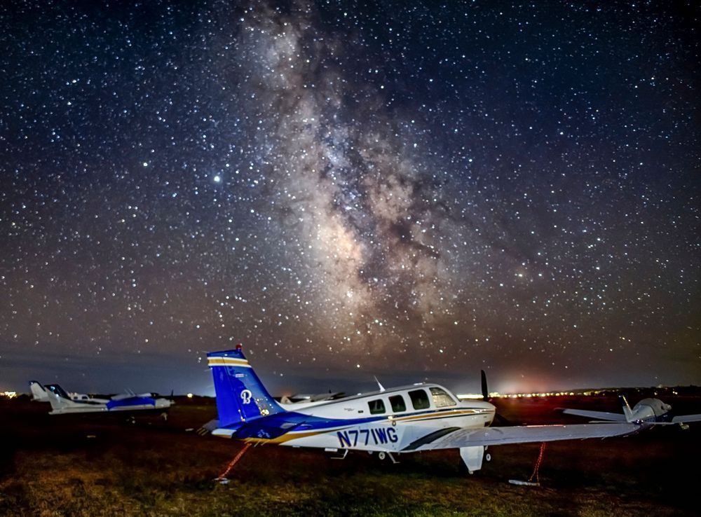 Katama Airfield Milky Way Art | Michael Blanchard Inspirational Photography - Crossroads Gallery