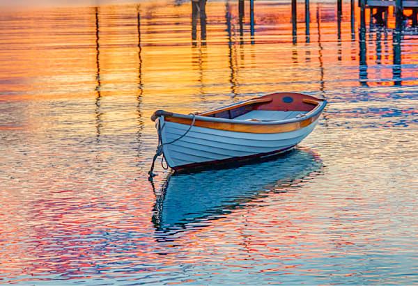 Harbor Boat Reflections Art | Michael Blanchard Inspirational Photography - Crossroads Gallery