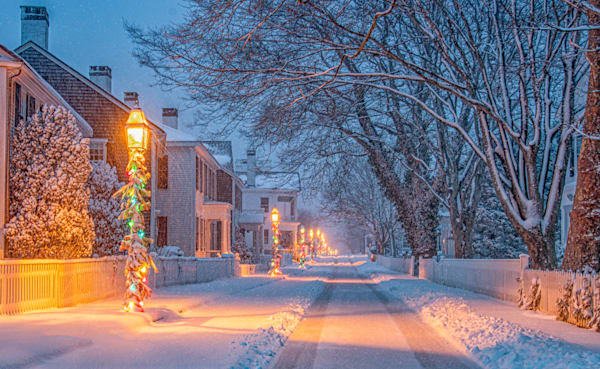 North Water Street December Snow Art | Michael Blanchard Inspirational Photography - Crossroads Gallery