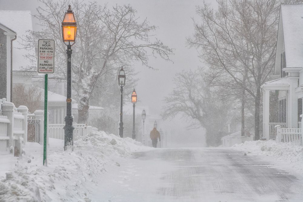 Noth Water Street Winter Walk Art | Michael Blanchard Inspirational Photography - Crossroads Gallery