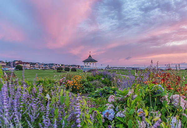 Ocean Park Summer Skies And Flowers Art | Michael Blanchard Inspirational Photography - Crossroads Gallery