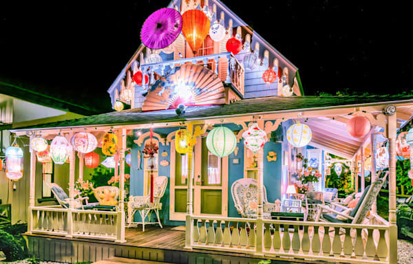 Oak Bluffs Illumination Night #8 Art | Michael Blanchard Inspirational Photography - Crossroads Gallery