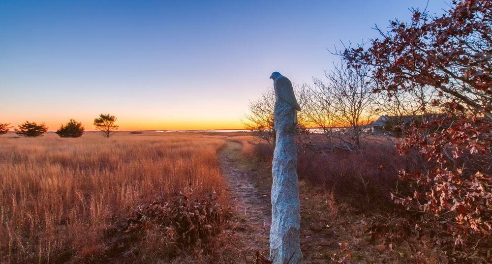 Long Point Bird Sculpture Sunset Art | Michael Blanchard Inspirational Photography - Crossroads Gallery