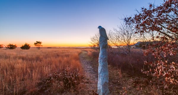 Long Point Bird Sculpture Sunset Art | Michael Blanchard Inspirational Photography - Crossroads Gallery