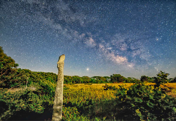Long Point Milky Way Statue Art | Michael Blanchard Inspirational Photography - Crossroads Gallery