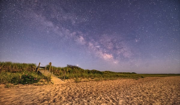 Long Point Milky Way Wooden Walkway Art | Michael Blanchard Inspirational Photography - Crossroads Gallery