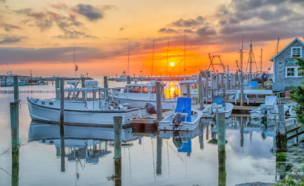 Menemsha Spring Sunset Art | Michael Blanchard Inspirational Photography - Crossroads Gallery