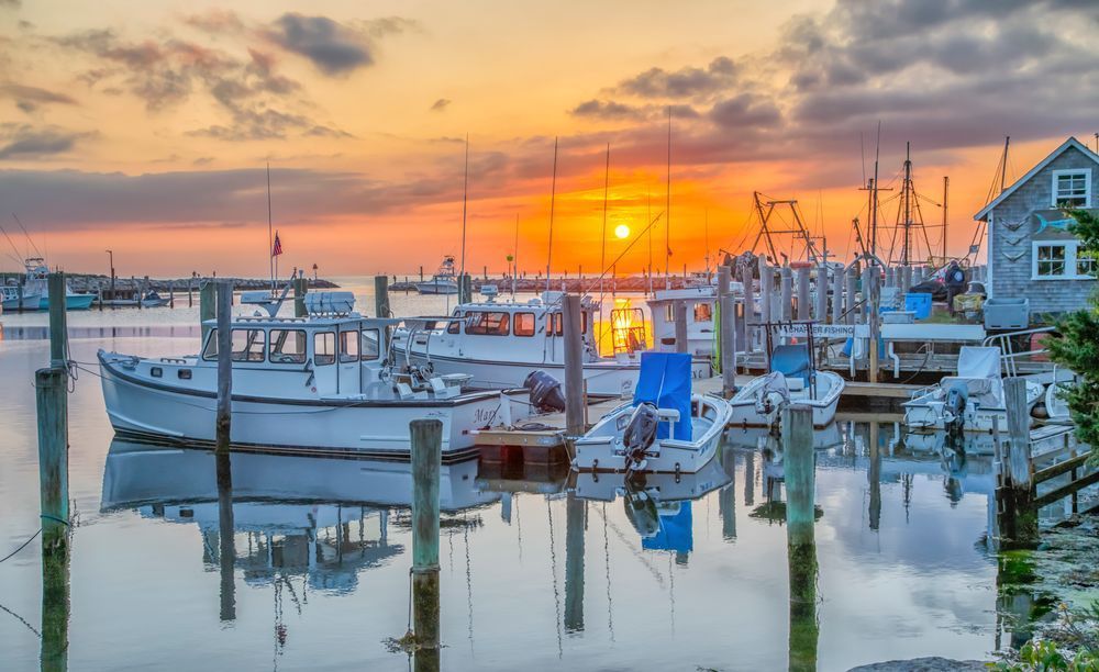 Menemsha Spring Sunset Art | Michael Blanchard Inspirational Photography - Crossroads Gallery