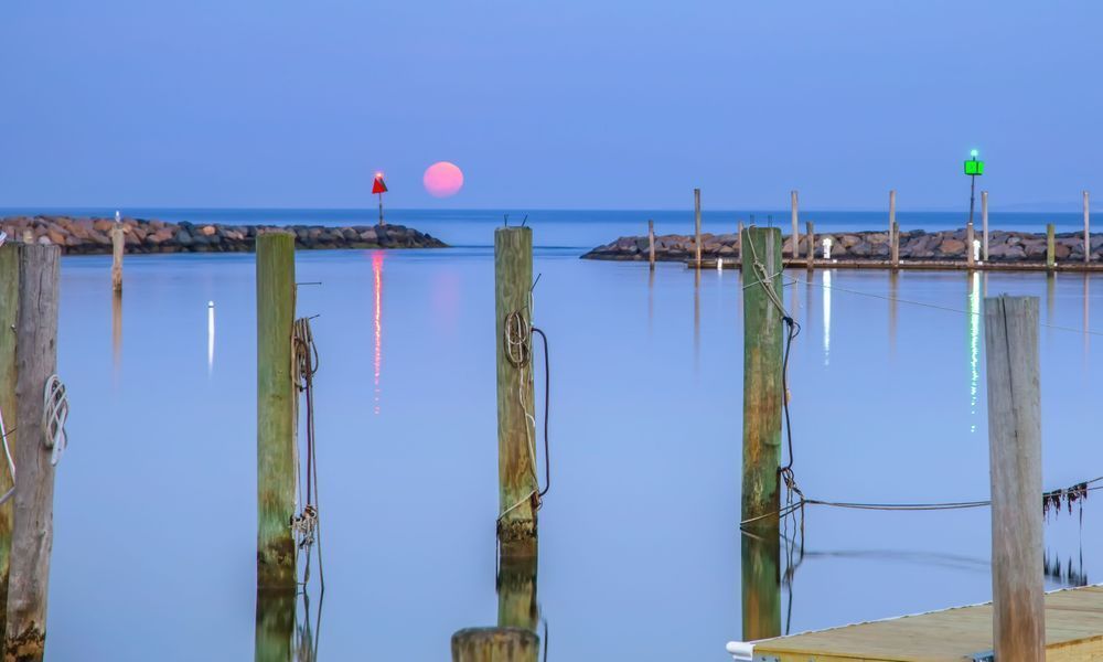 Menemsha Moonset Art | Michael Blanchard Inspirational Photography - Crossroads Gallery