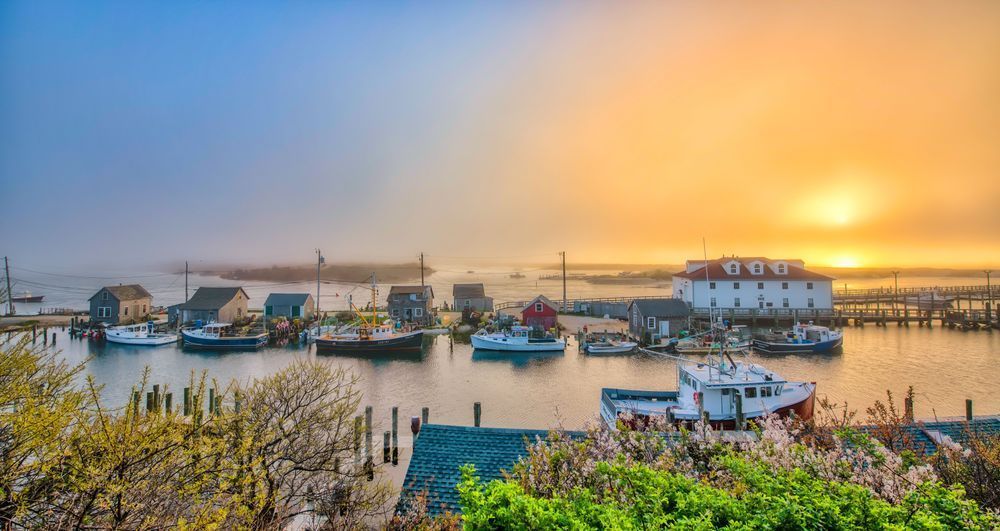 Menemsha Foggy Spring Sunset Art | Michael Blanchard Inspirational Photography - Crossroads Gallery