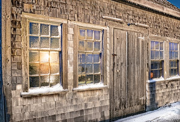 Menemsha Frosty Window New Year 2026 Art | Michael Blanchard Inspirational Photography - Crossroads Gallery