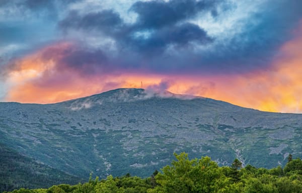 Mount Washington Fiery Peak Art | Michael Blanchard Inspirational Photography - Crossroads Gallery